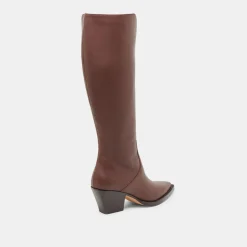 RAJ WIDE CALF BOOTS CHOCOLATE LEATHER^Dolce Vita Clearance