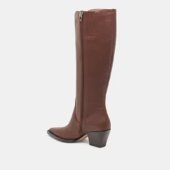 RAJ WIDE CALF BOOTS CHOCOLATE LEATHER^Dolce Vita Clearance