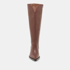 RAJ WIDE CALF BOOTS CHOCOLATE LEATHER^Dolce Vita Clearance