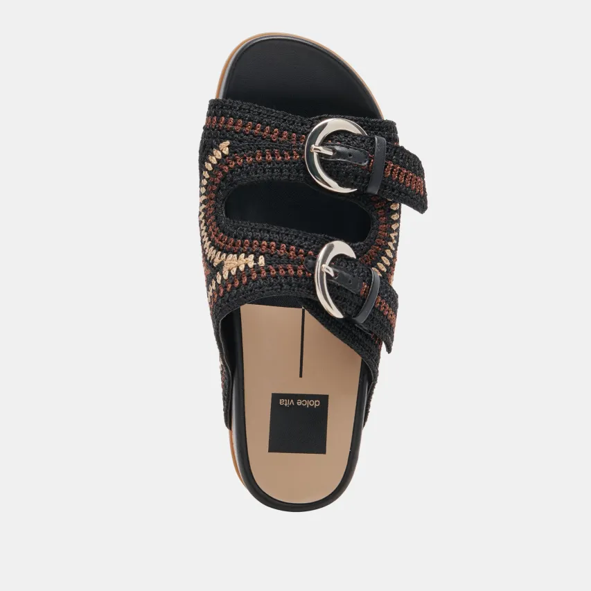 RALLI SANDALS BLACK MULTI KNIT^Dolce Vita Best