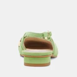 RAMANO FLATS LIME SUEDE^Dolce Vita Online