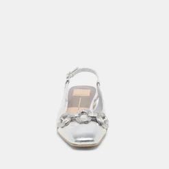 RAMANO FLATS SILVER DISTRESSED LEATHER^Dolce Vita Discount