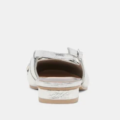 RAMANO FLATS SILVER DISTRESSED LEATHER^Dolce Vita Discount