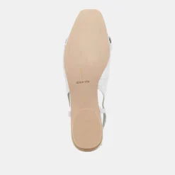 RAMANO FLATS SILVER DISTRESSED LEATHER^Dolce Vita Discount