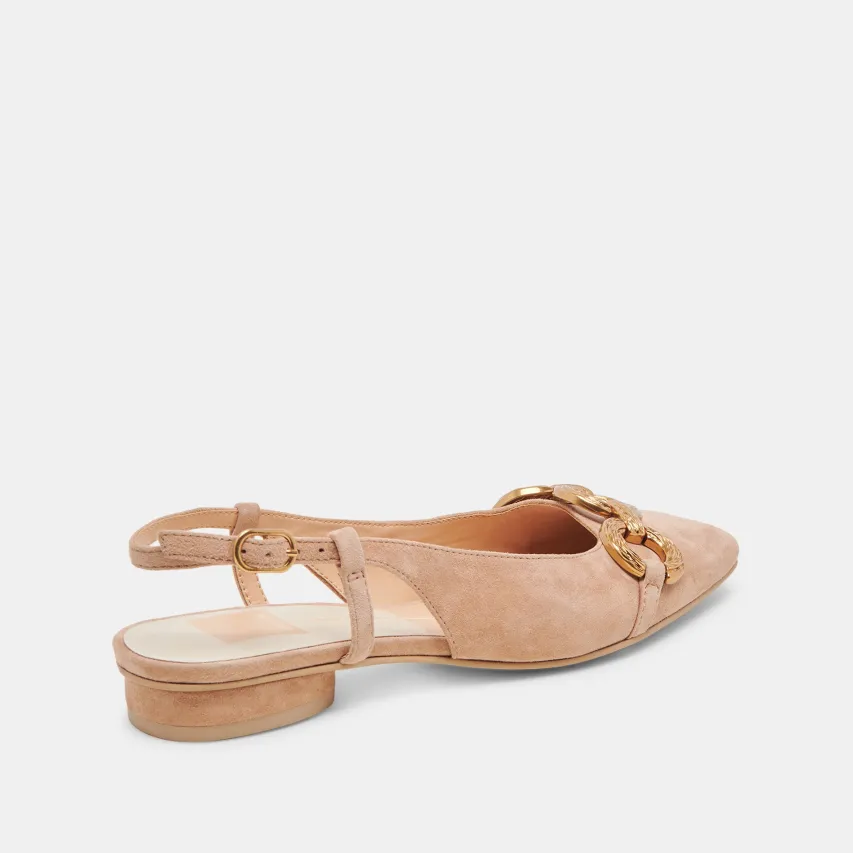 RAMANO FLATS TOFFEE SUEDE^Dolce Vita Discount