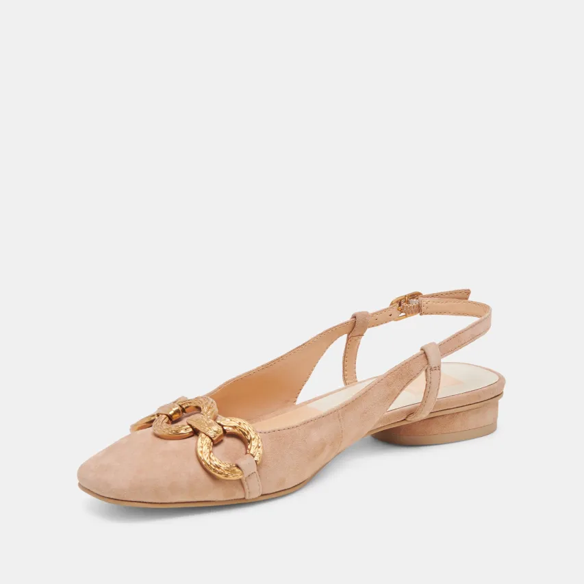 RAMANO FLATS TOFFEE SUEDE^Dolce Vita Discount