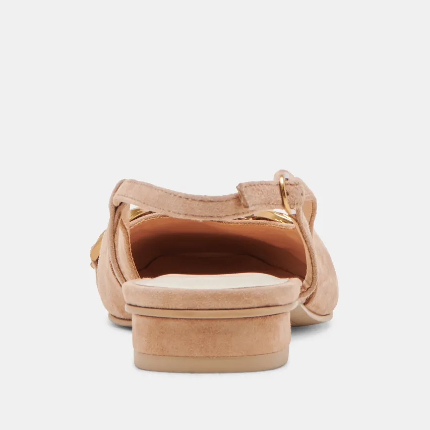 RAMANO FLATS TOFFEE SUEDE^Dolce Vita Discount