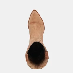 RANCH BOOTS DK BROWN SUEDE^Dolce Vita Online