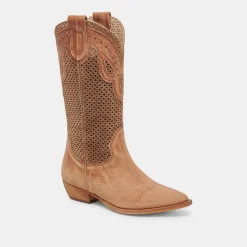 RANCH BOOTS DK BROWN SUEDE^Dolce Vita Online