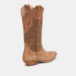 RANCH BOOTS DK BROWN SUEDE^Dolce Vita Online