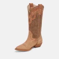 RANCH BOOTS DK BROWN SUEDE^Dolce Vita Online