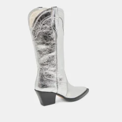 RASIMA BOOTS SILVER DISTRESSED LEATHER^Dolce Vita Discount
