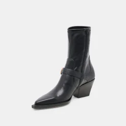 RAVE BOOTS BLACK LEATHER^Dolce Vita Discount