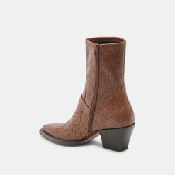 RAVE BOOTS SADDLE EMBOSSED LEATHER^Dolce Vita New