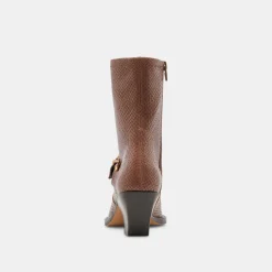 RAVE BOOTS SADDLE EMBOSSED LEATHER^Dolce Vita New