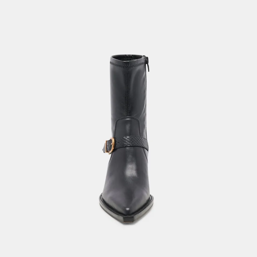 RAVE WIDE CALF BOOTS BLACK LEATHER^Dolce Vita New