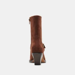 RAVE WIDE CALF BOOTS DK BROWN SUEDE^Dolce Vita Online