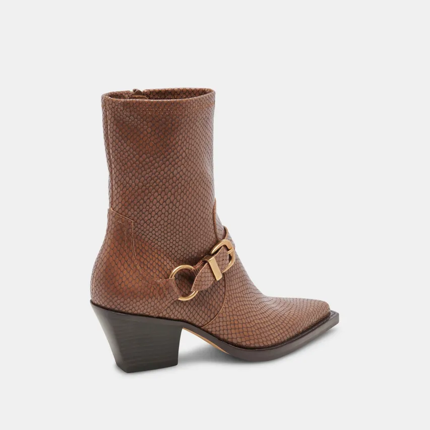 RAVE WIDE CALF BOOTS SADDLE EMBOSSED LEATHER^Dolce Vita Discount