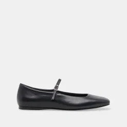 REYES BALLET FLATS BLACK LEATHER^Dolce Vita Online