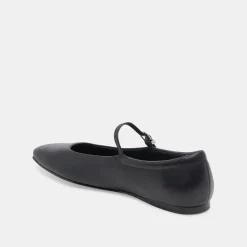 REYES BALLET FLATS BLACK LEATHER^Dolce Vita Online