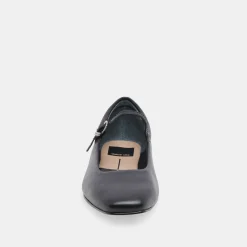 REYES BALLET FLATS BLACK LEATHER^Dolce Vita Online