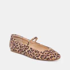 REYES BALLET FLATS DK LEOPARD SUEDE^Dolce Vita Best