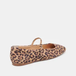 REYES BALLET FLATS DK LEOPARD SUEDE^Dolce Vita Best