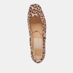 REYES BALLET FLATS DK LEOPARD SUEDE^Dolce Vita Best