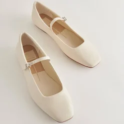 REYES BALLET FLATS IVORY LEATHER^Dolce Vita Hot