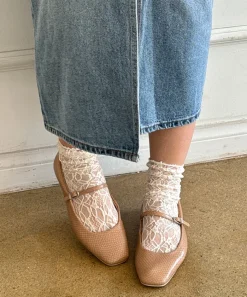 REYES BALLET FLATS TOFFEE SNAKE EMBOSSED^Dolce Vita Fashion