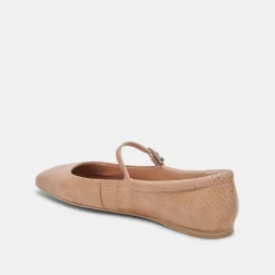 REYES BALLET FLATS TOFFEE SNAKE EMBOSSED^Dolce Vita Fashion