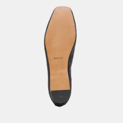 REYES CRYSTAL BALLET FLATS BLACK METALLIC CRYSTAL^Dolce Vita Discount