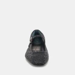 REYES CRYSTAL BALLET FLATS BLACK METALLIC CRYSTAL^Dolce Vita Discount