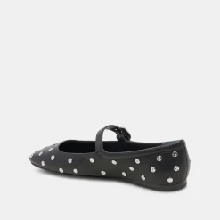 REYES STUD BALLET FLATS BLACK LEATHER^Dolce Vita Online