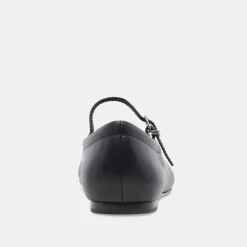 REYES WIDE BALLET FLATS BLACK LEATHER^Dolce Vita Outlet