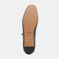 REYES WIDE BALLET FLATS BLACK LEATHER^Dolce Vita Outlet