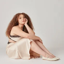 REYES WIDE BALLET FLATS IVORY LEATHER^Dolce Vita Sale