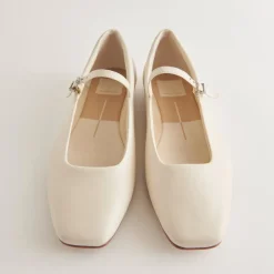 REYES WIDE BALLET FLATS IVORY LEATHER^Dolce Vita Sale