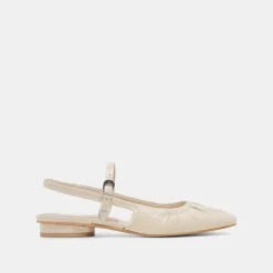 RIANNE FLATS IVORY CRINKLE PATENT^Dolce Vita Best