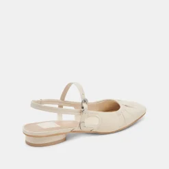 RIANNE FLATS IVORY CRINKLE PATENT^Dolce Vita Best