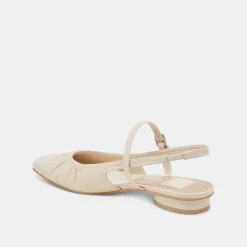 RIANNE FLATS IVORY CRINKLE PATENT^Dolce Vita Best