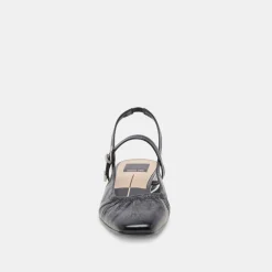 RIANNE FLATS MIDNIGHT CRINKLE PATENT^Dolce Vita Online