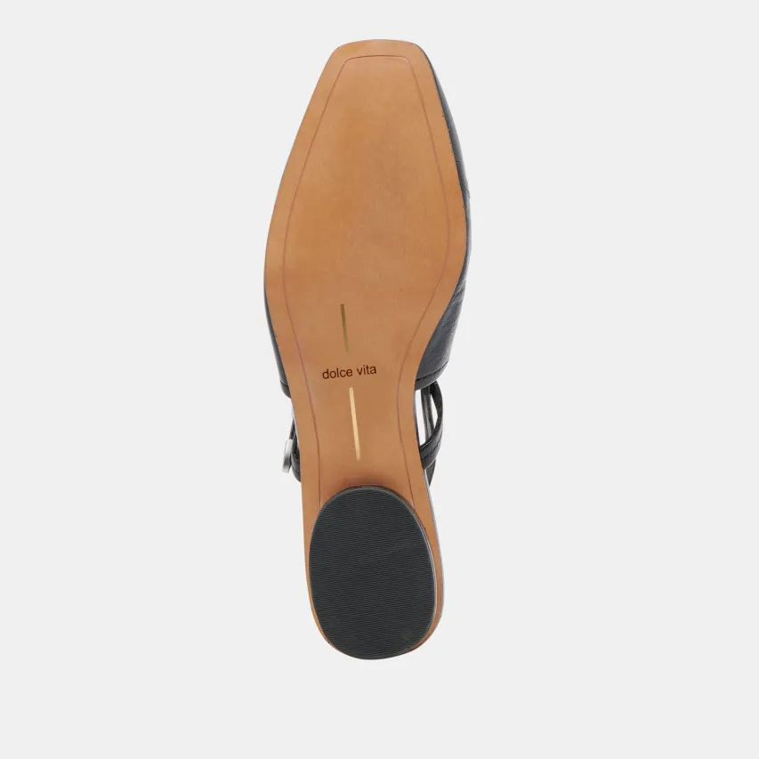 RIANNE FLATS MIDNIGHT CRINKLE PATENT^Dolce Vita Online