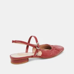 RIANNE FLATS RED CRINKLE PATENT^Dolce Vita Fashion