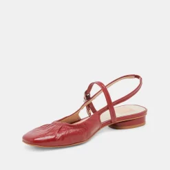 RIANNE FLATS RED CRINKLE PATENT^Dolce Vita Fashion
