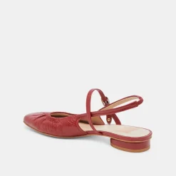 RIANNE FLATS RED CRINKLE PATENT^Dolce Vita Fashion