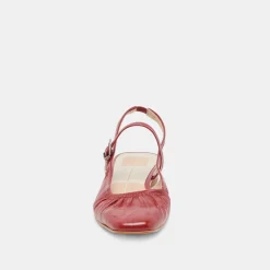 RIANNE FLATS RED CRINKLE PATENT^Dolce Vita Fashion