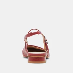 RIANNE FLATS RED CRINKLE PATENT^Dolce Vita Fashion