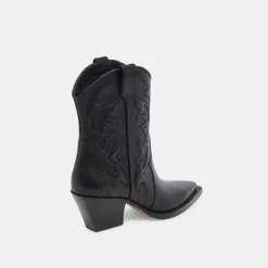 RIMONA BOOTIES BLACK LEATHER^Dolce Vita New