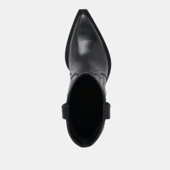 RIMONA WIDE CALF BOOTIES BLACK LEATHER^Dolce Vita Hot